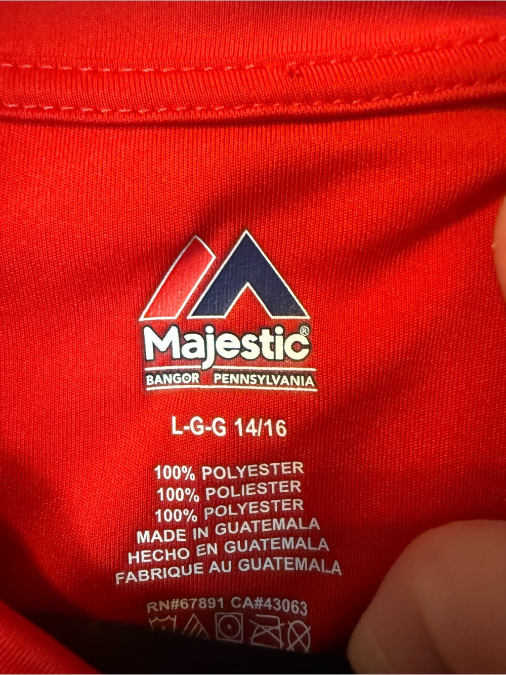 ❤️ Texas Rangers Majestic Performance Tee | Boys Large (14–16) | MLB Baseball - Picture 4 of 8